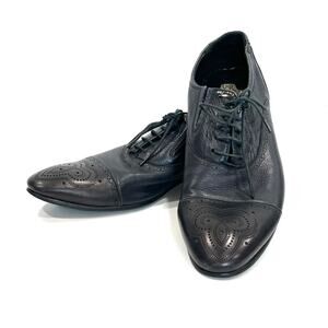 Vitto Rossi Mens Oxfords EU 42 Black Leather lace classic shoes
